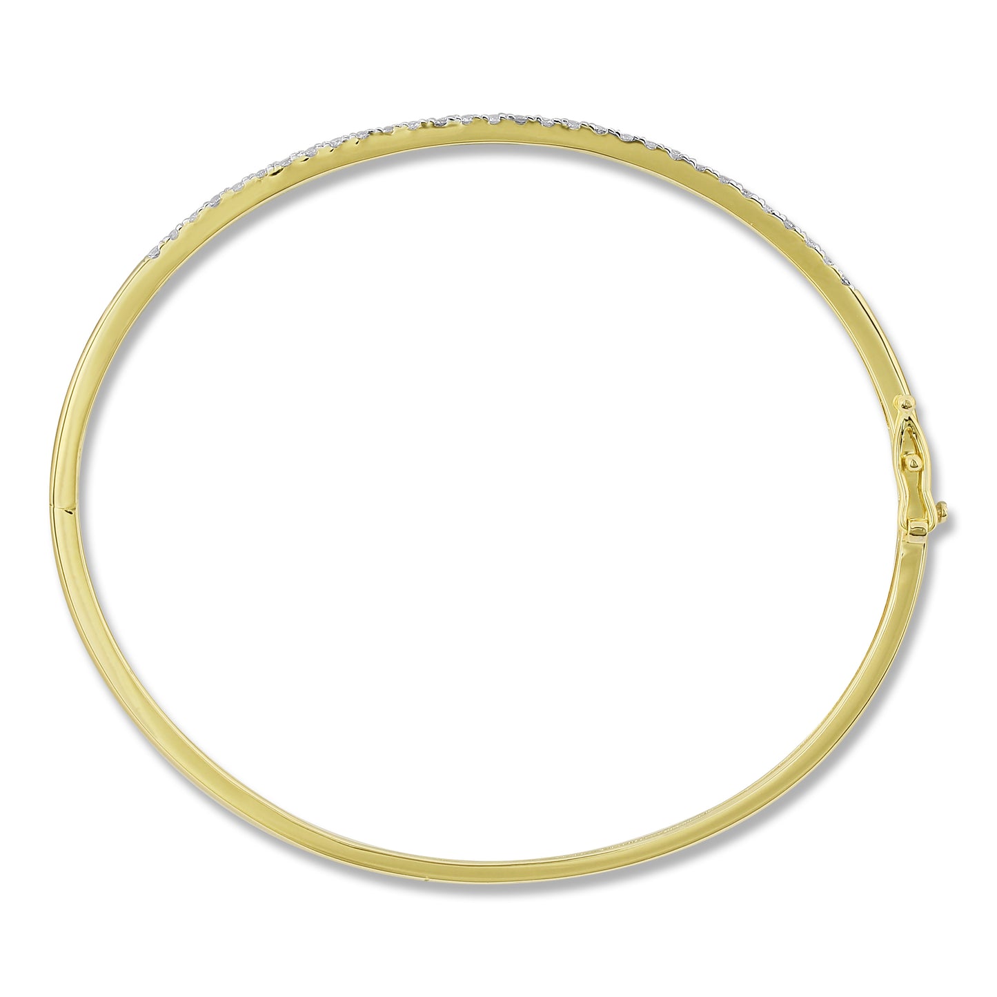 Belantina 3/4 Carat Natural Diamond Bangle Bracelet for Women in 14k Gold