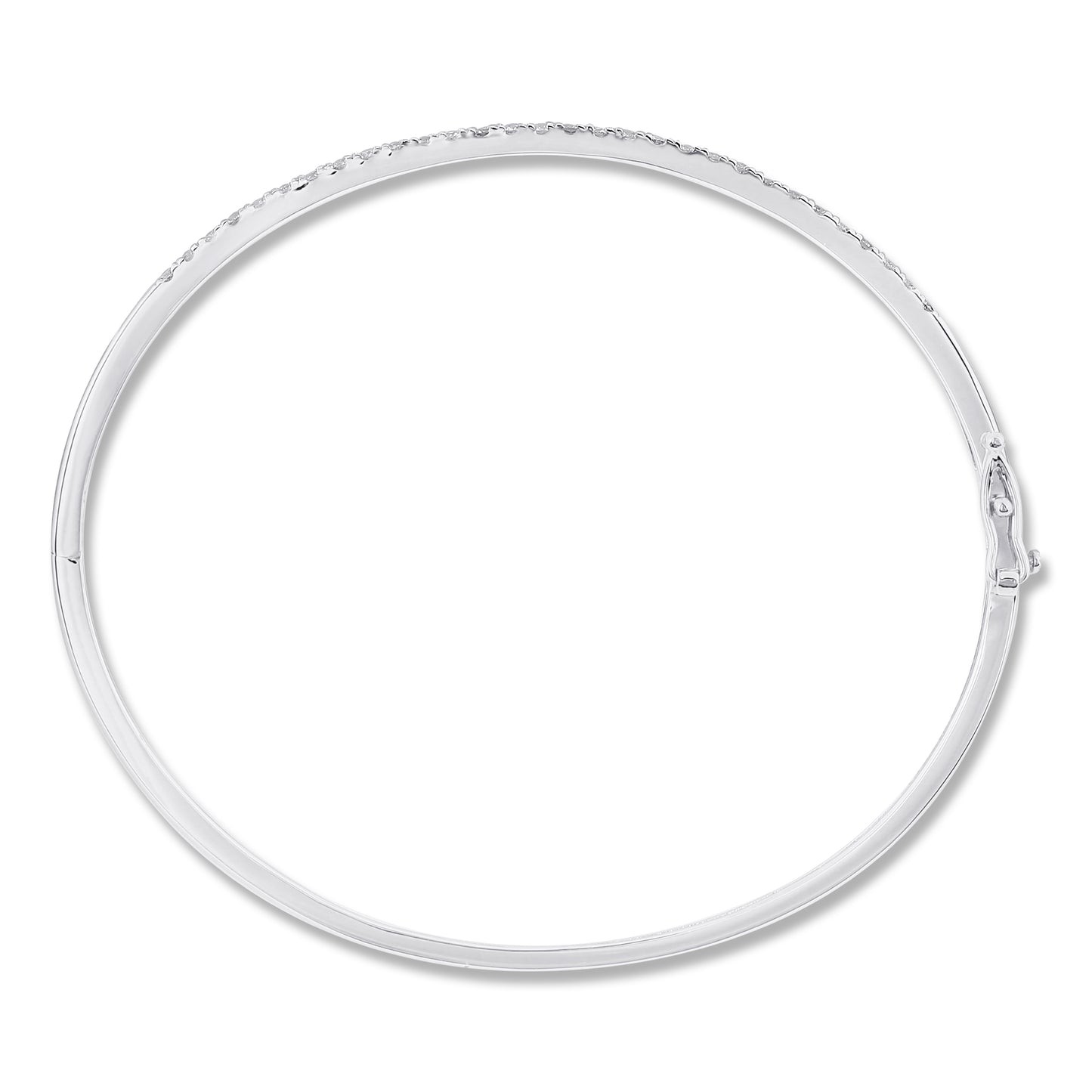 Belantina 3/4 Carat Natural Diamond Bangle Bracelet for Women in 14k Gold