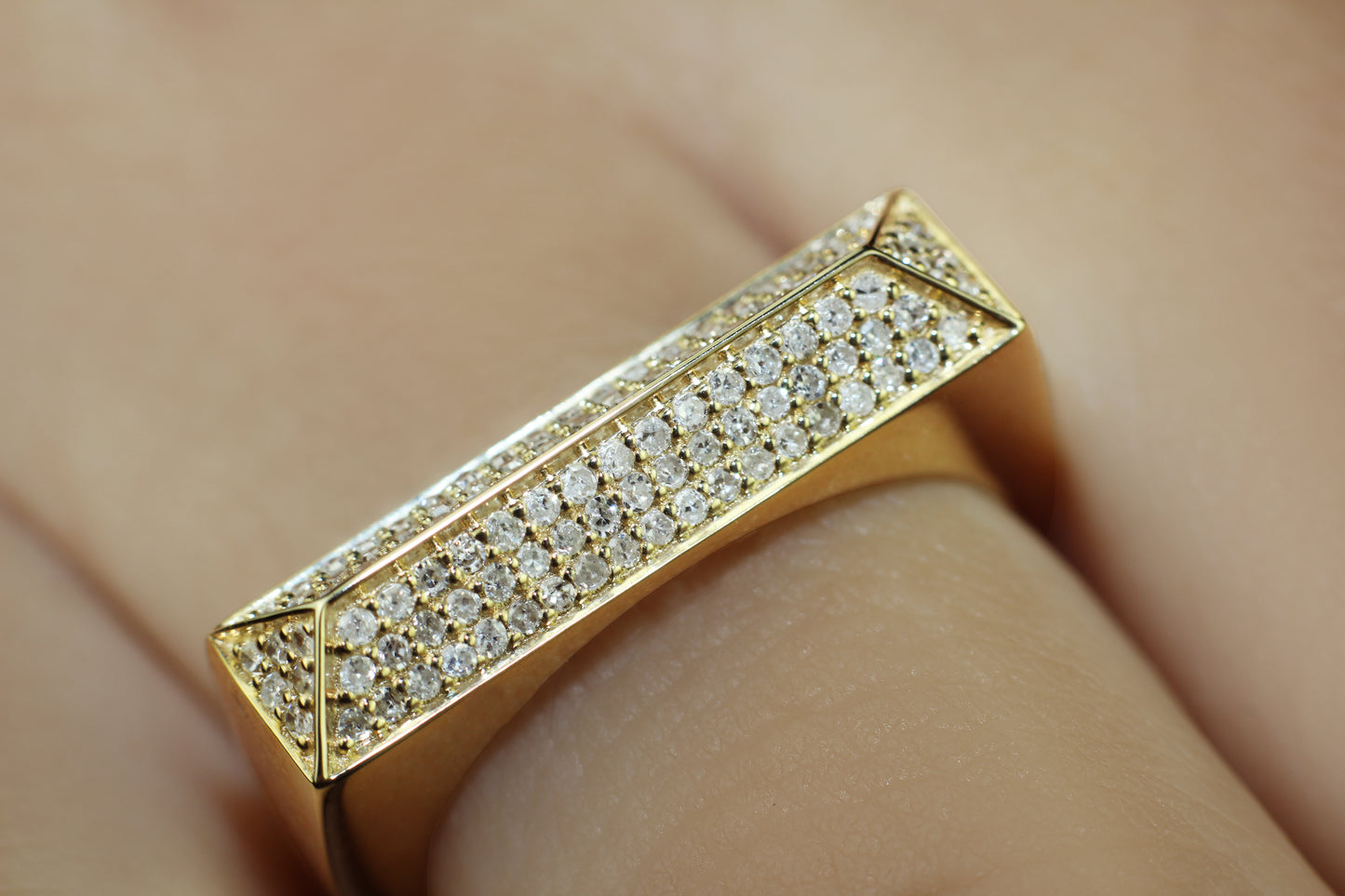Belantina Diamond Pave Signet Ring