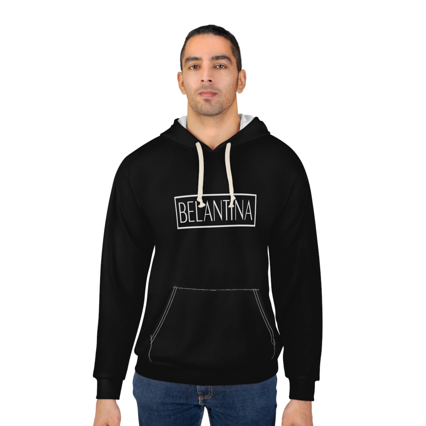 Belantina Super Comfy Black Pullover Hoodie