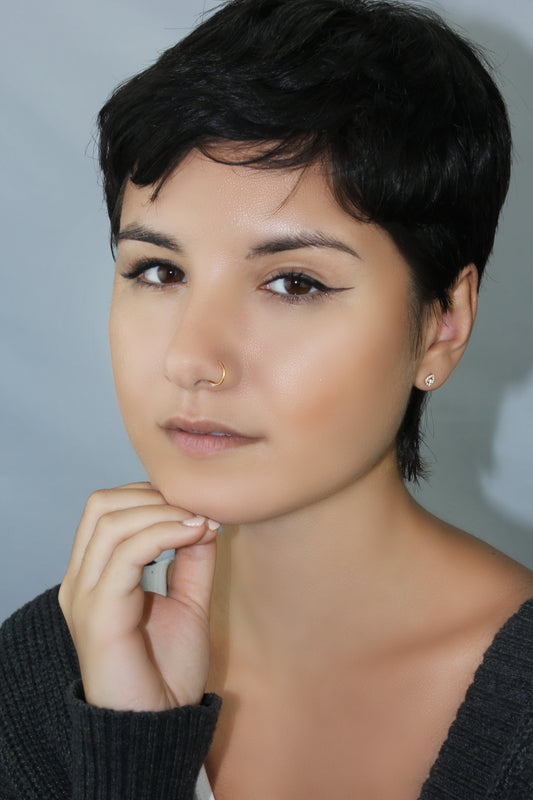 Belantina Diamond Pear Shaped, Tear Drop Earring in 14K Gold