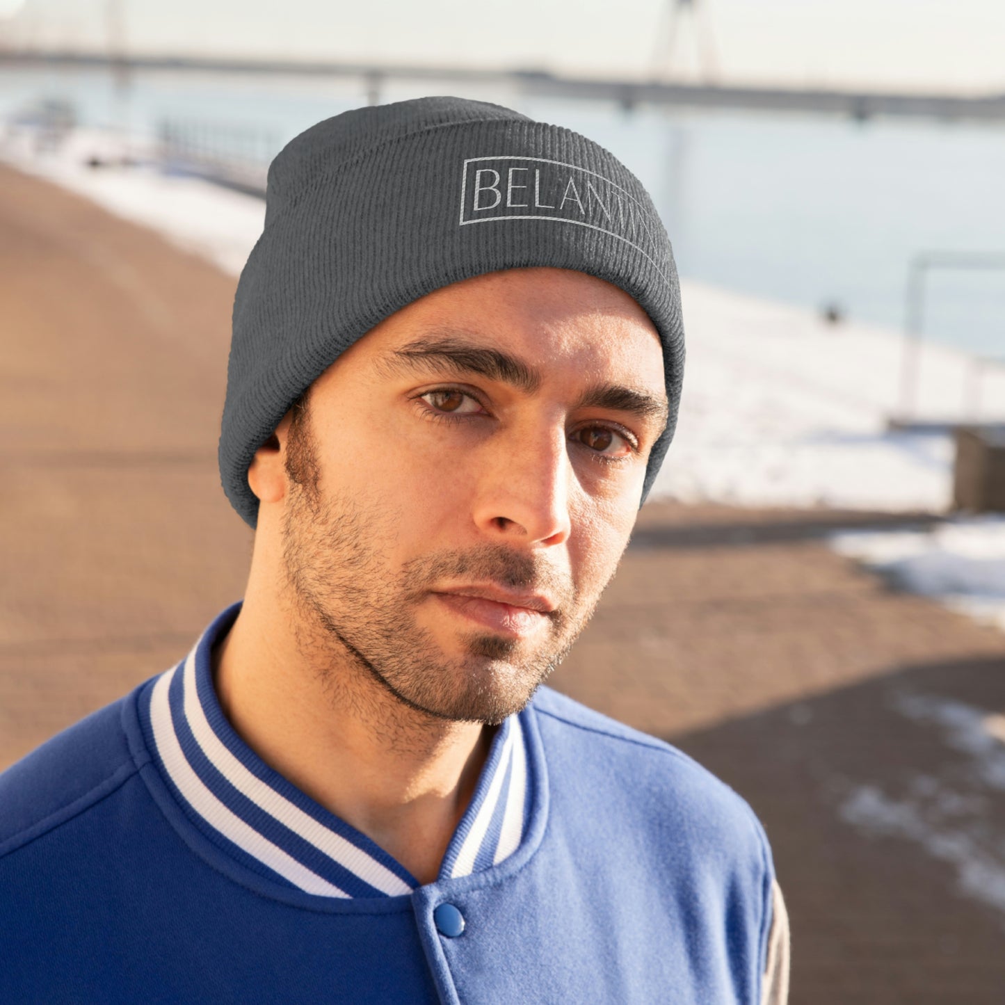 Belantina Knit Beanie (Embroidered)