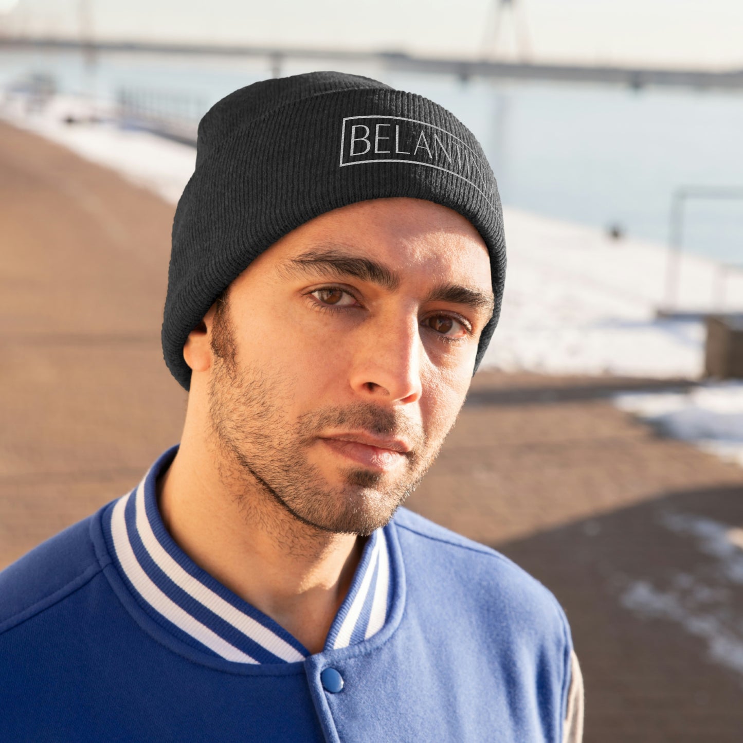 Belantina Knit Beanie (Embroidered)